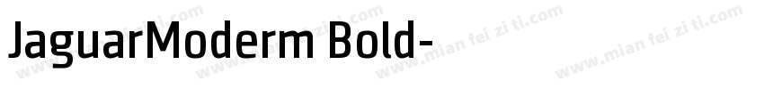 JaguarModerm Bold字体转换